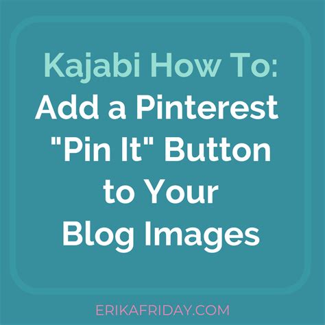 Pinterest Pin It Button