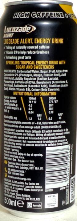 Lucozade Energy Drink Tropical 500ml Great Britain