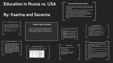 Education in Russia vs. USA by Kaarina Honkola on Prezi