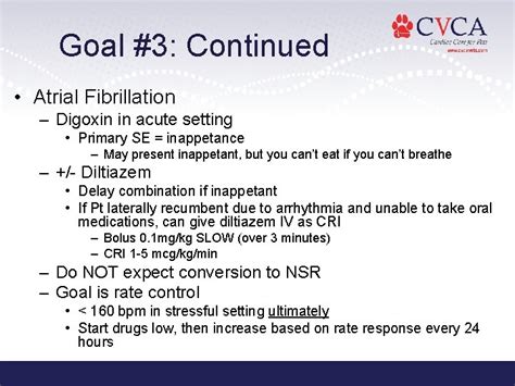 Emergency Management Of Congestive Heart Failure In Small