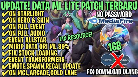 Data Ml Lite Full Event Gb Terbaru Patch Allstar Ml Lite Cara