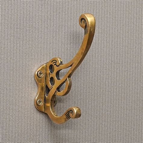 Golden Brass Nostalgic Wall Hooks for Hanging