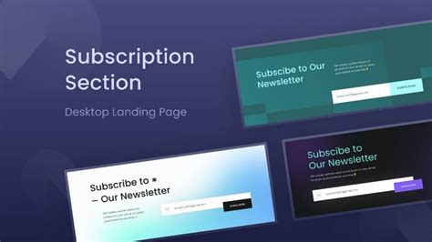 Figma Freebie Subscription Section Website UI4Free