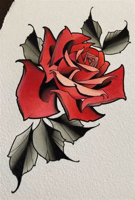 Pin On Tattoo Traditional Rose Tattoos Traditional Tattoo Flowers