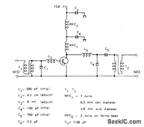 118_136_MHz_BROADBAND - Amplifier_Circuit - Circuit Diagram - SeekIC.com