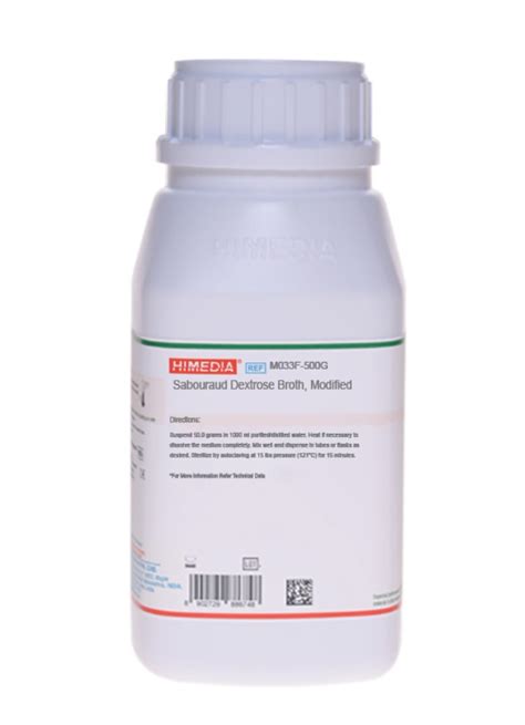 Sabouraud Dextrose Broth 500 G HiMEDIA M033 Grupo Didacta