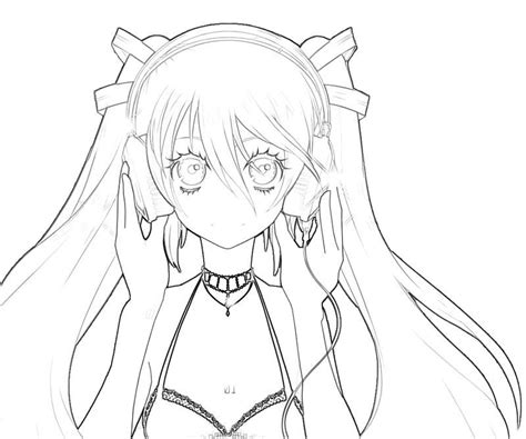 Printable Hatsune Miku Colouring Pages Clip Art Library