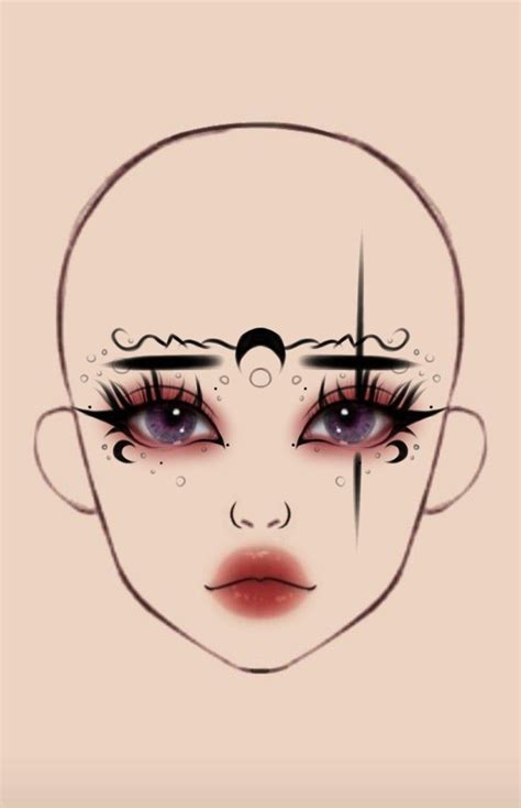 Goth Makeup Ideas Drawing Face Charts Makeup Makeup Ideas Drawing