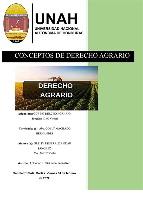 Definici N Del Concepto De Derecho Agrario Desde Un Plano Historico