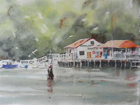 Elaine Watts - Landscapes - Berowra Waters Boatshed