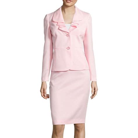 Jcpenney Skirt Suit Set Skirt Suit Ruffle Jacket