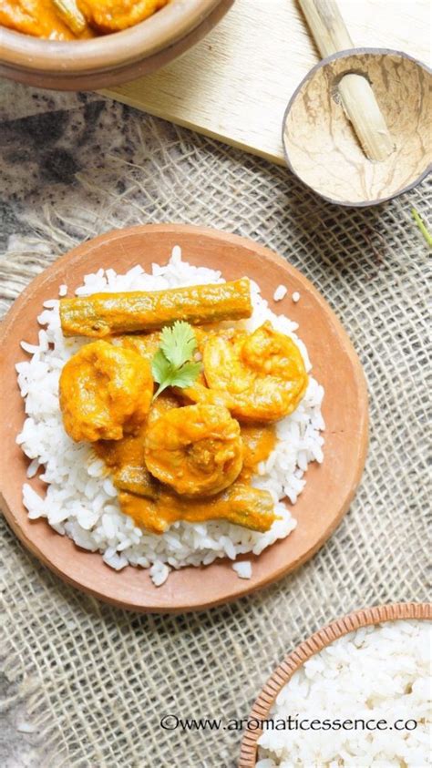 Goan Prawn Curry With Drumsticks Goan Shrimp Curry Recipe Aromatic Essence