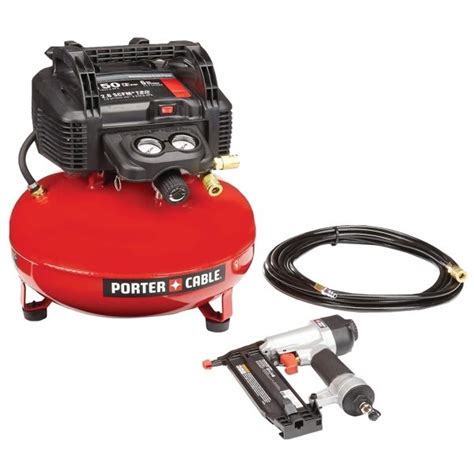 Porter Cable 6 Gallon Air Compressor Brad Nailer Combo Kit Hd Supply