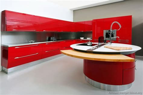 Red Kitchen Designs Photo Gallery