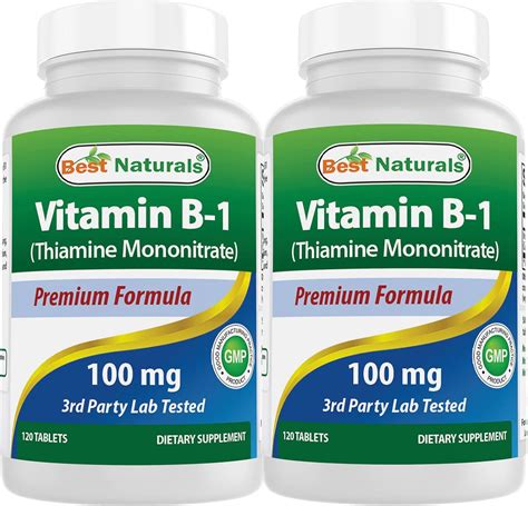 Best Naturals Vitamin B As Thiamine Mononitrate Mg Tablets