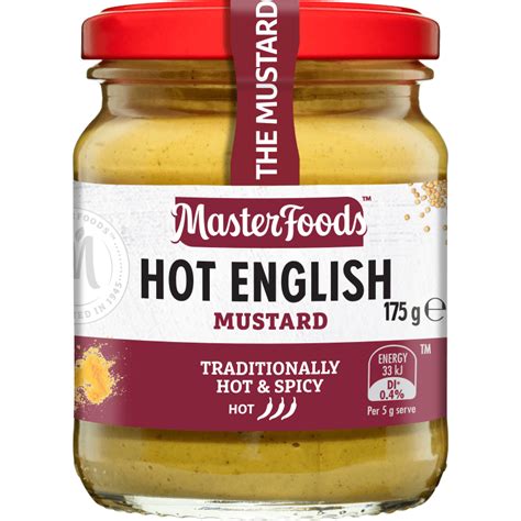 Enjoy Our Traditional Hot English Mustard Masterfoods™