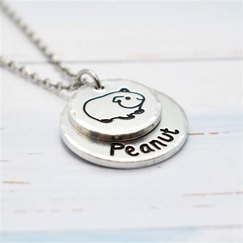 Guinea Pig Necklace Personalised Pet Necklace Memorial Necklace Rip