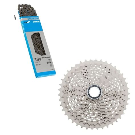 CASSETE SHIMANO DEORE M4100 11 42 CORRENTE HG54 116 ELOS 10V Glória