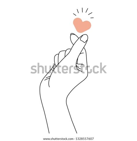 Sign Love Vector Hand Drawn Illustration Stock Vector Royalty Free