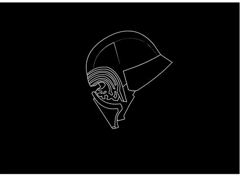 Kylo Ren Helmet Drawing at PaintingValley.com | Explore collection of ...