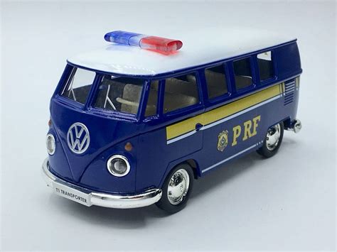 Miniatura Carro de Fricção Kombi Policia Rodoviaria Federal 1 32