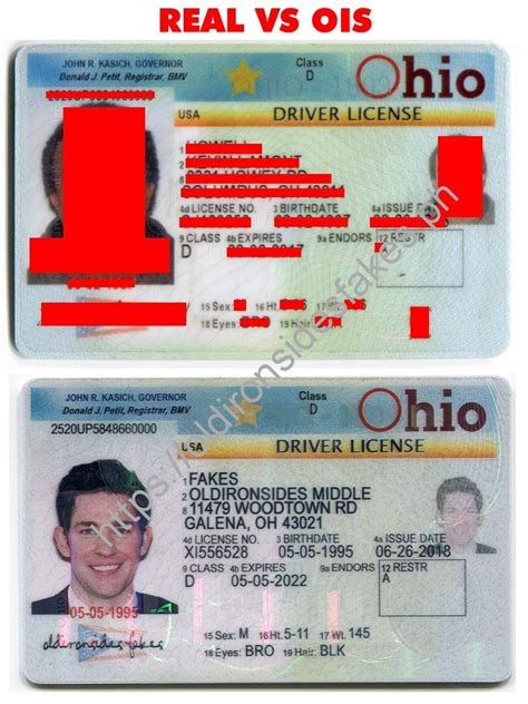 Ohio Driver Licenseold Oh Oldlronsidesfakes Scannable Fake Drivers License Id Cards