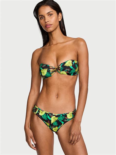 Buy Vs Archives Swim Strappy Bandeau Bikini Top Vintage Leaves Order