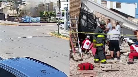 Así colapsó iglesia en Tamaulipas en plena misa