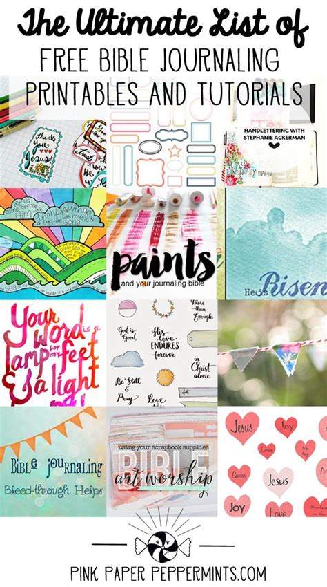 Free Bible Art Journaling Printables And Tutorials The Ultimate List