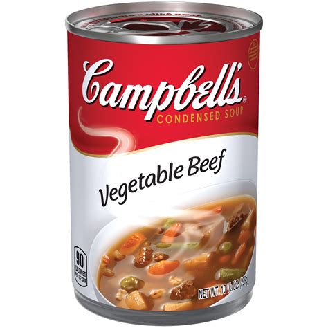 Campbells Soup Condensed Vegetable Beef 105 Oz 298 G Food