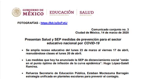 La SEP adelanta el período vacacional de la Semana Santa Periódico El