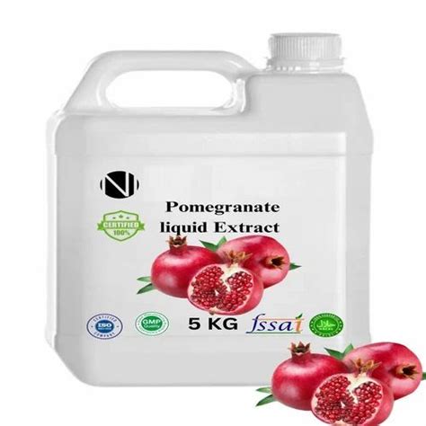 Pomegranate Peel Extract Liquid Packaging Type Can Packaging Size 5