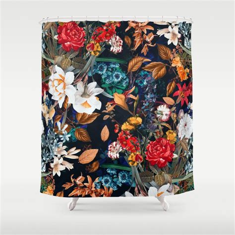 Exotic Garden Night Xxii Shower Curtain By Burcu Korkmazyurek Society6