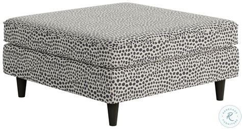 Faux Skin Carbon Black Square 18 Cocktail Ottoman From Southern Home