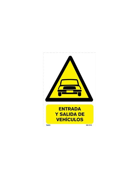 Señalización de advertencia ENTRADA Y SALIDA DE VEHÍCULOS