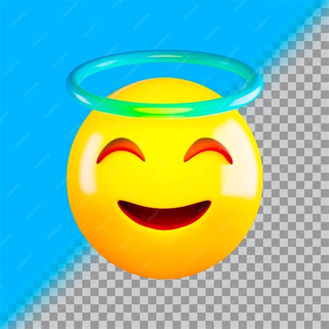 Premium PSD | Blessed emoji 3d icon