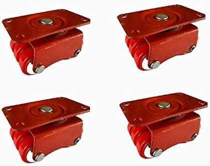 Kn Hexa Sixer Wheel Pu Red Height Mm Wheel Caster Heavy Duty