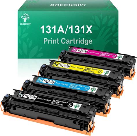 GREENSKY Compatible Toner Replacement For HP 131A CF210A CF211A CF212A