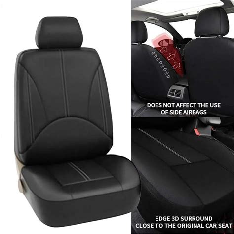 Car Seat Cover Set Breathable Pu Leather Vehicle Seat Temu Philippines