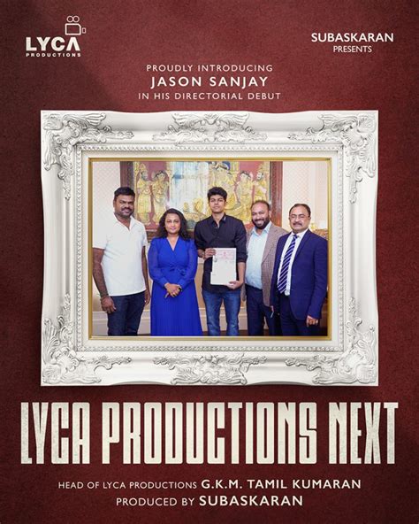 Official Announcement on Lyca Productions Next directed by Jason Sanjay ...