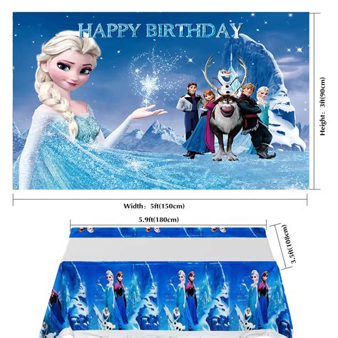 Buy Luckmerry Frozen Elsa Princess Happy Birthday Party Decorations