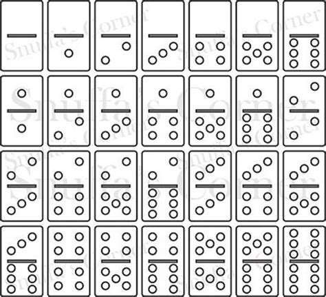 Instand Download 1 X 2 Dominoes Template Set Etsy