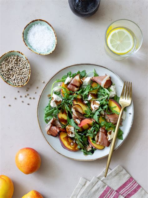 Grilled Peach And Arugula Salad A Grande Life