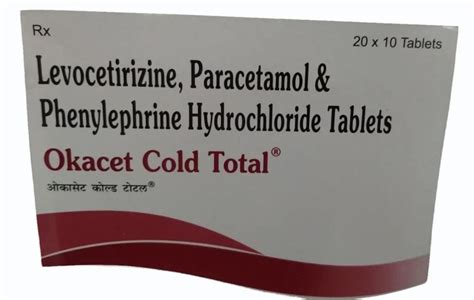 Levocetirizine Paracetamol Phenylephrine Hydrochloride Tablets At Rs