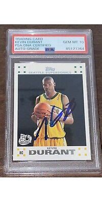 Kevin Durant Sonics Topps Signed Autographed Rookie Card Psa