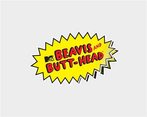 Beavis and Butthead Logo Stickers Vinyl Sticker Waterproof - Etsy