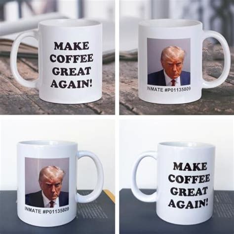 Trump Mug Shot Mug Make Coffee Great Again Mugshot Trump Coffee Mugs