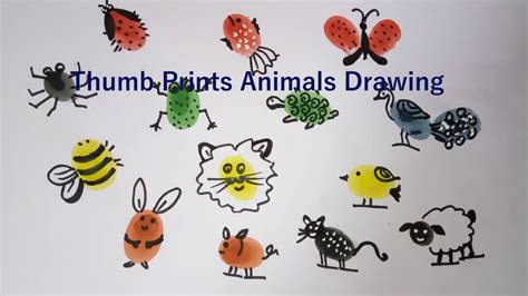 Finger Painting Ideas Animals - Finger Print Art For Kids Easy Simple ...