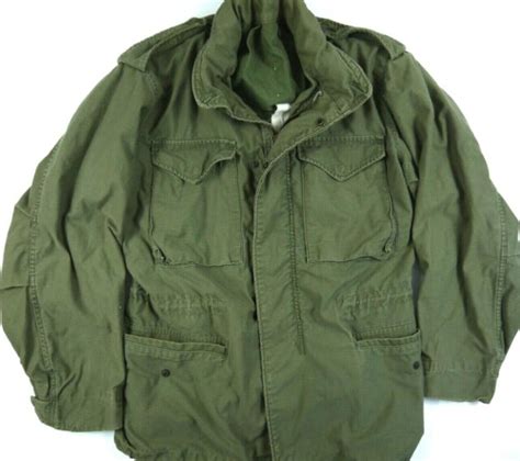 Vintage 60s Vietnam M65 Jacket Sateen Og 107 Military S Combat Field