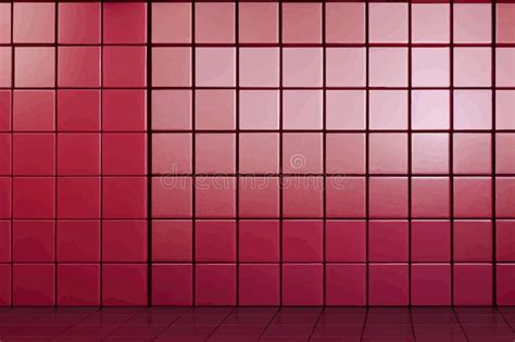 Polished Futuristic Wall Background With Tiles Red Tile Wallpaper